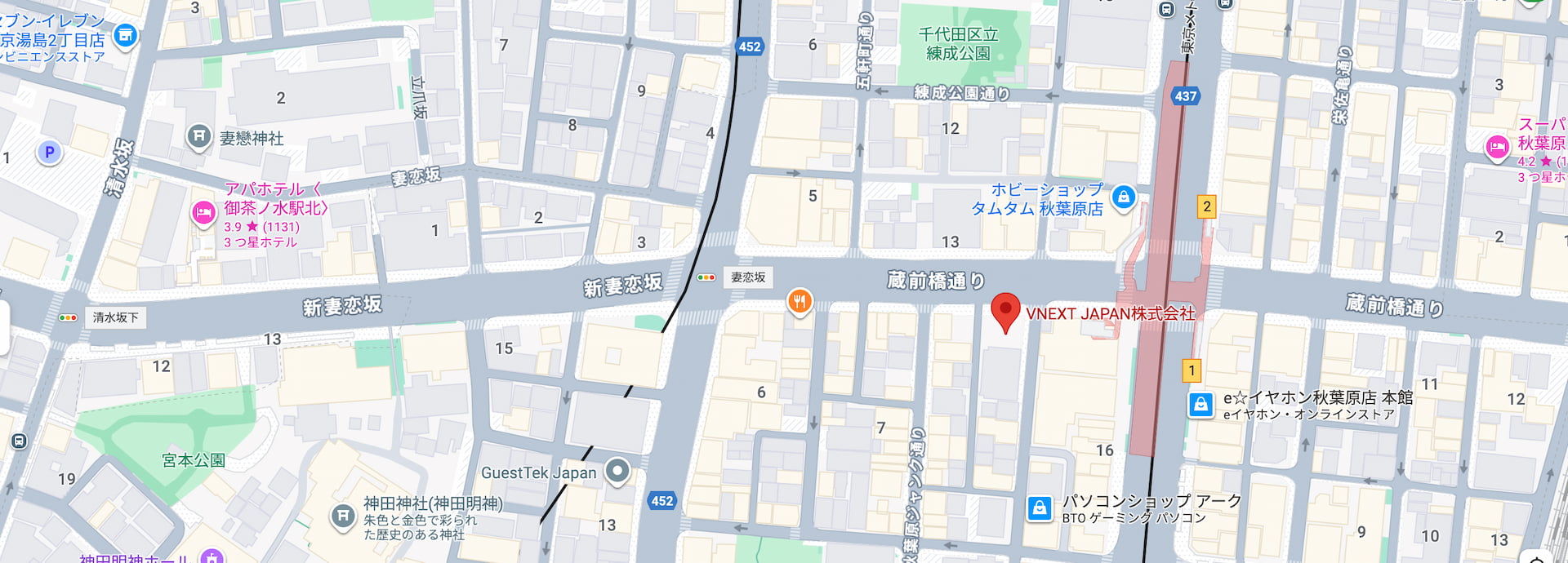 VNEXT JAPAN株式会社 map